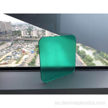 Toldo de lámina de policarbonato de color con protección UV de 3 mm